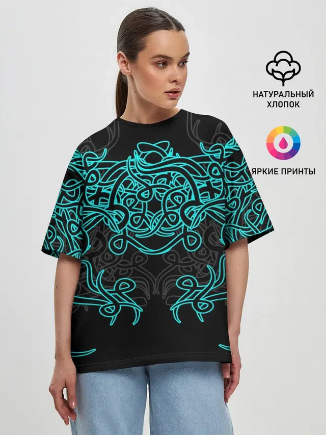 Женская футболка оверсайз