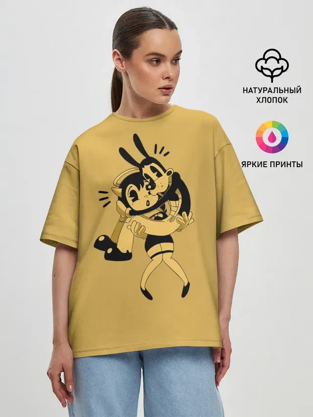 Женская футболка оверсайз