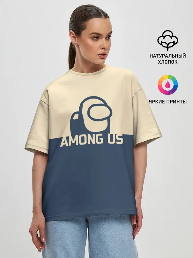 Женская футболка оверсайз