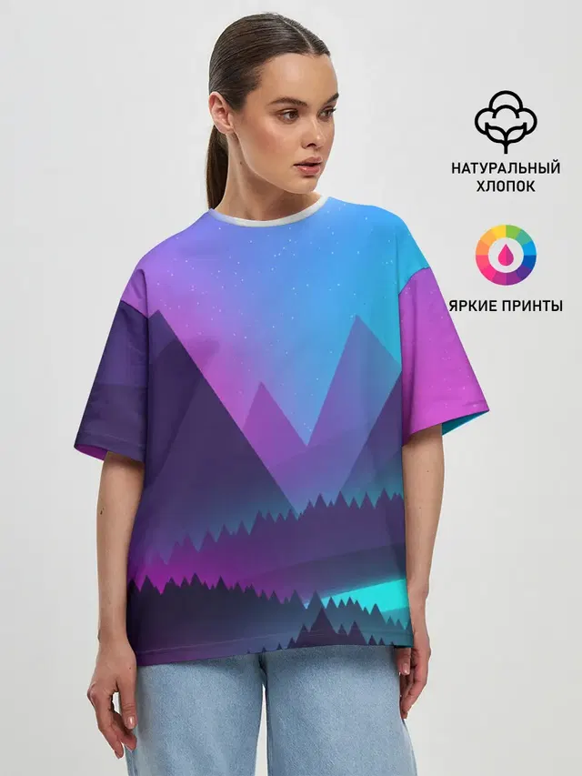 Женская футболка оверсайз