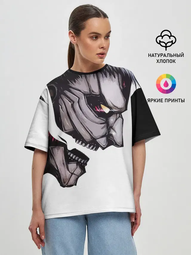 Женская футболка оверсайз