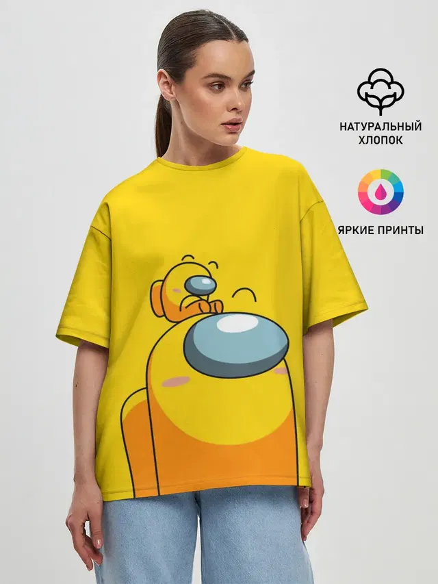 Женская футболка оверсайз