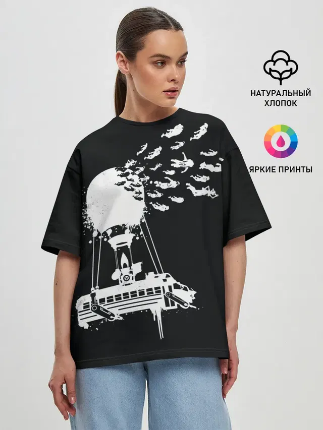 Женская футболка оверсайз