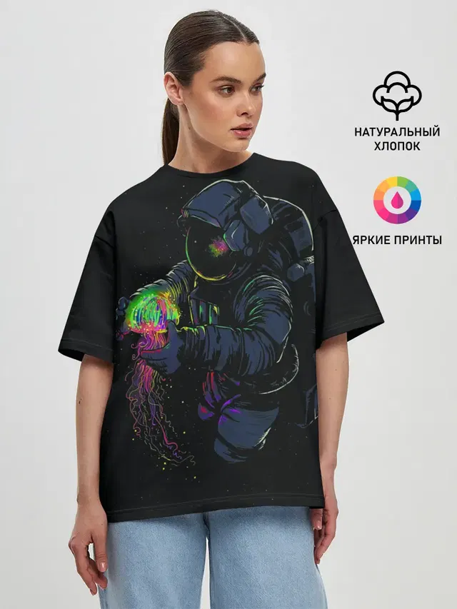 Женская футболка оверсайз