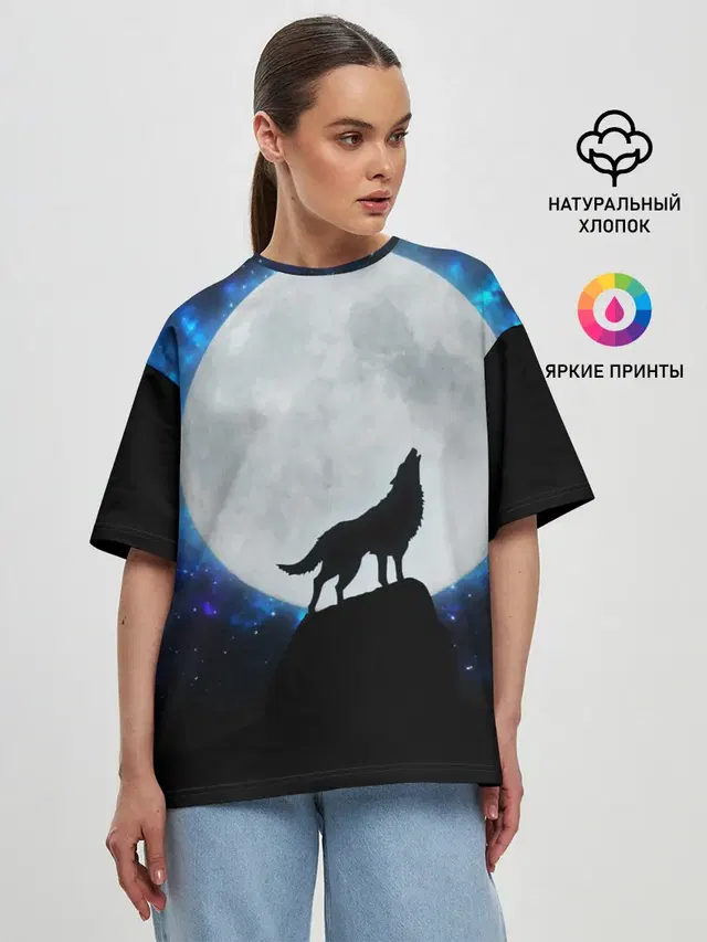 Женская футболка оверсайз