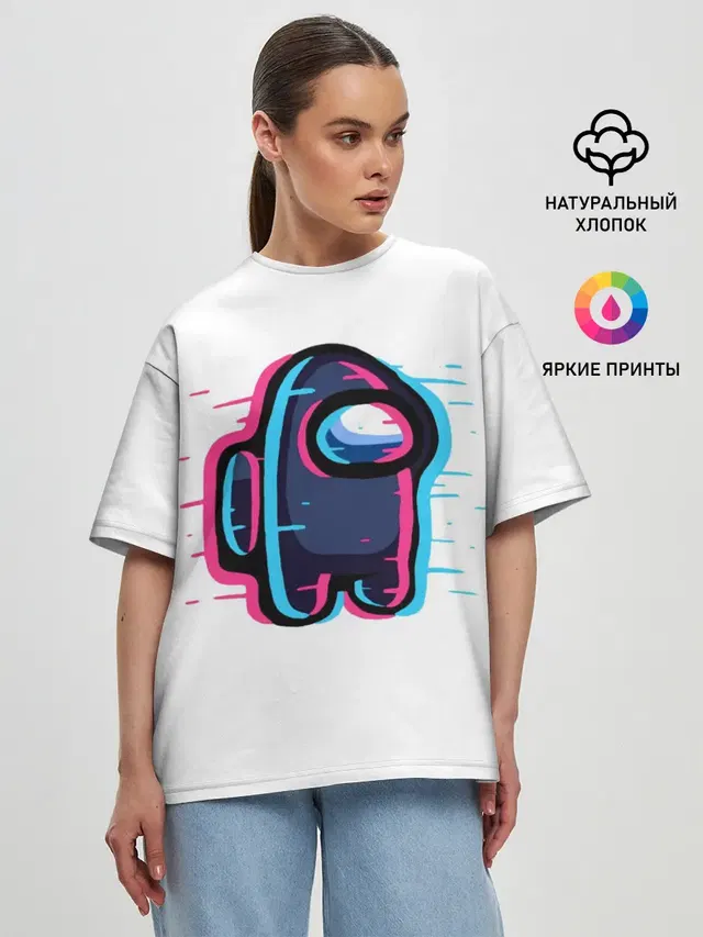 Женская футболка оверсайз
