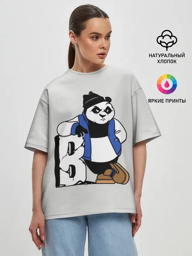 Женская футболка оверсайз