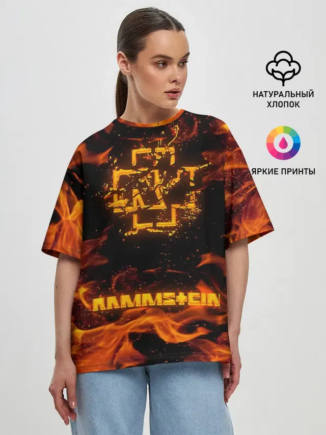 Женская футболка оверсайз