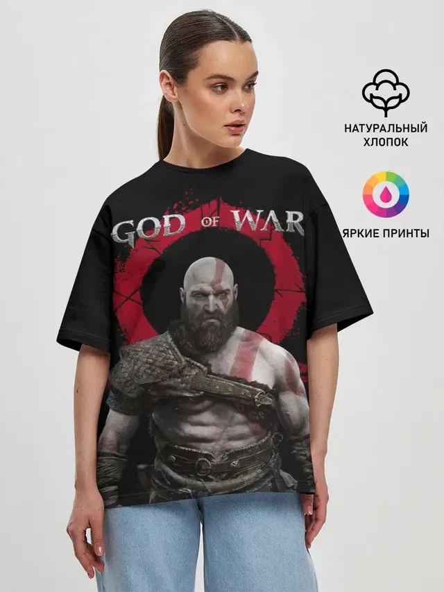 Женская футболка оверсайз