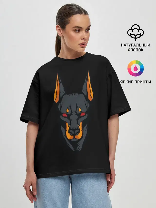 Женская футболка оверсайз