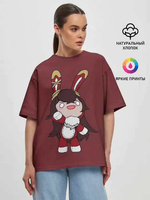 Женская футболка оверсайз