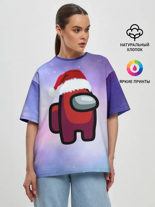 Женская футболка оверсайз