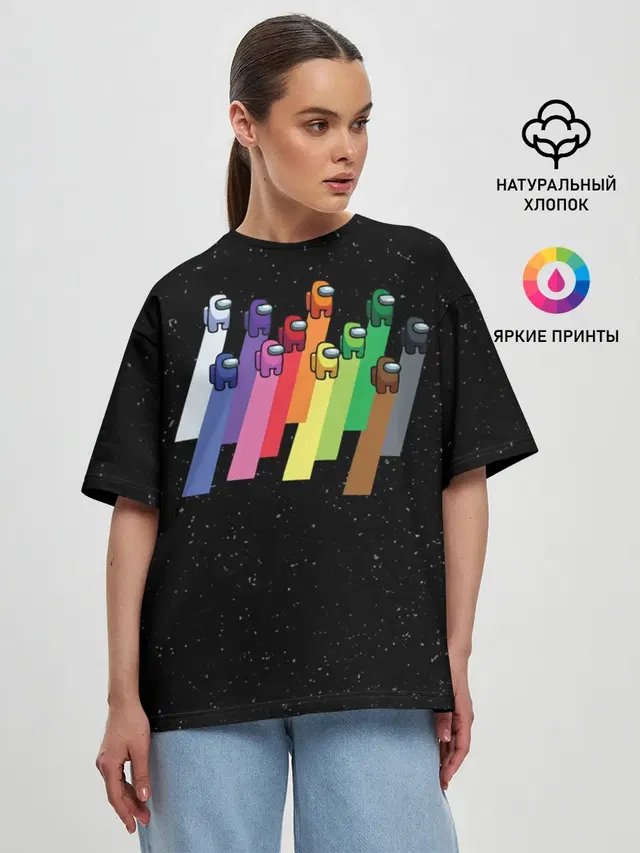 Женская футболка оверсайз