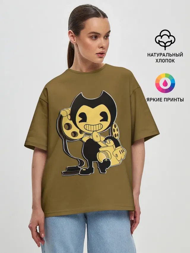 Женская футболка оверсайз