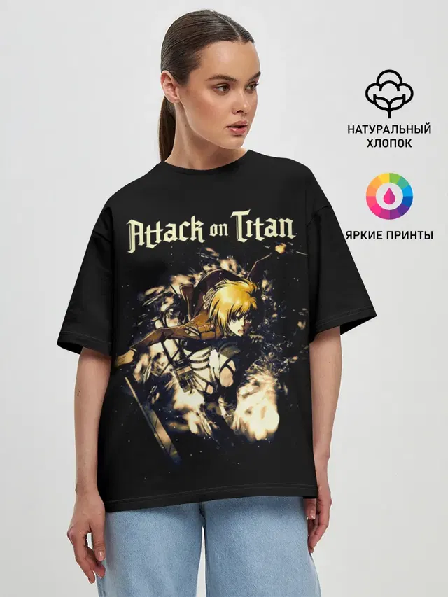 Женская футболка оверсайз