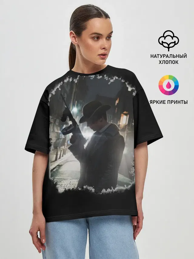 Женская футболка оверсайз