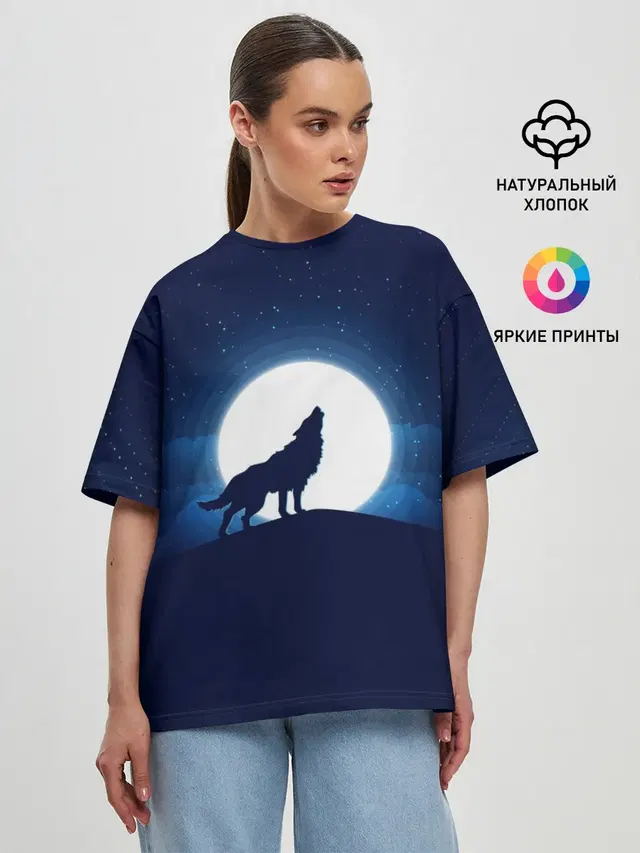 Женская футболка оверсайз