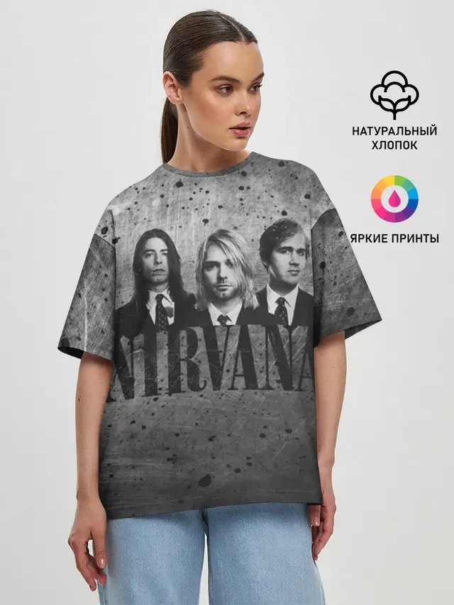 Женская футболка оверсайз