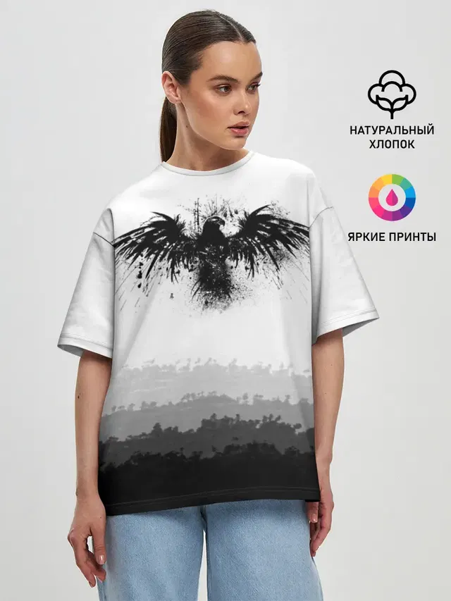 Женская футболка оверсайз