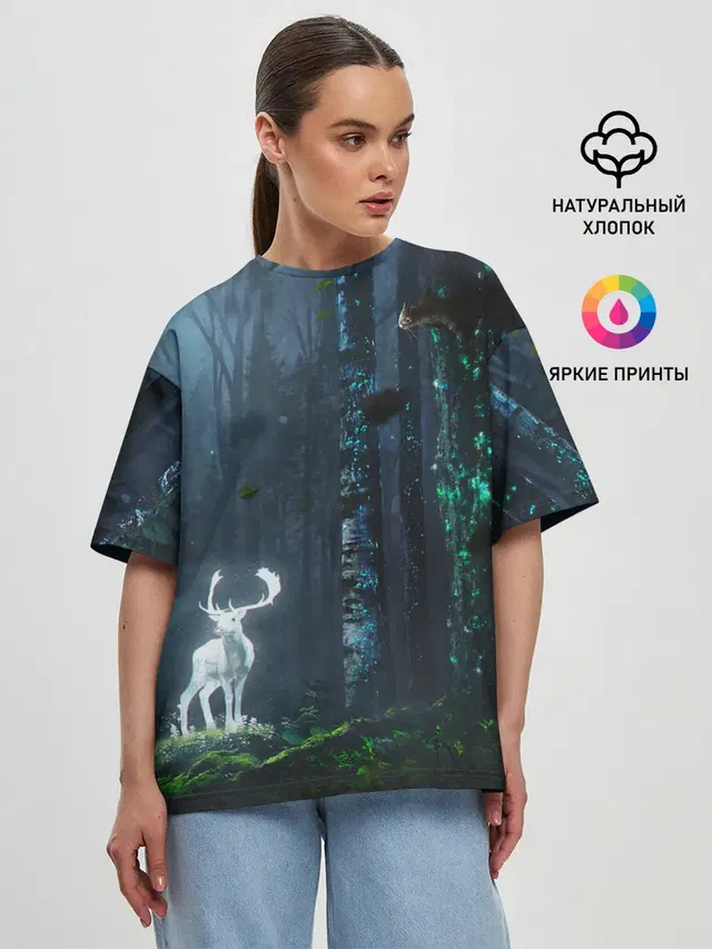 Женская футболка оверсайз