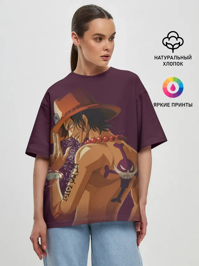 Женская футболка оверсайз