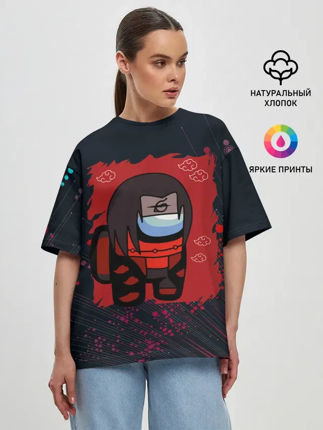 Женская футболка оверсайз