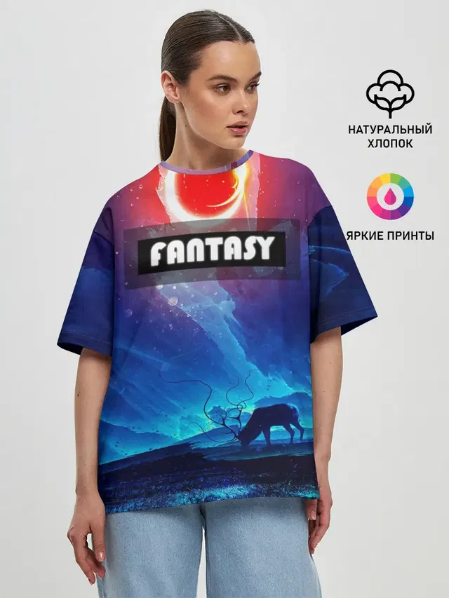 Женская футболка оверсайз