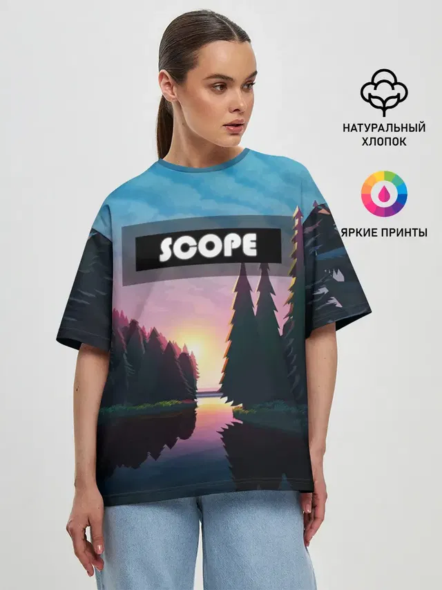 Женская футболка оверсайз