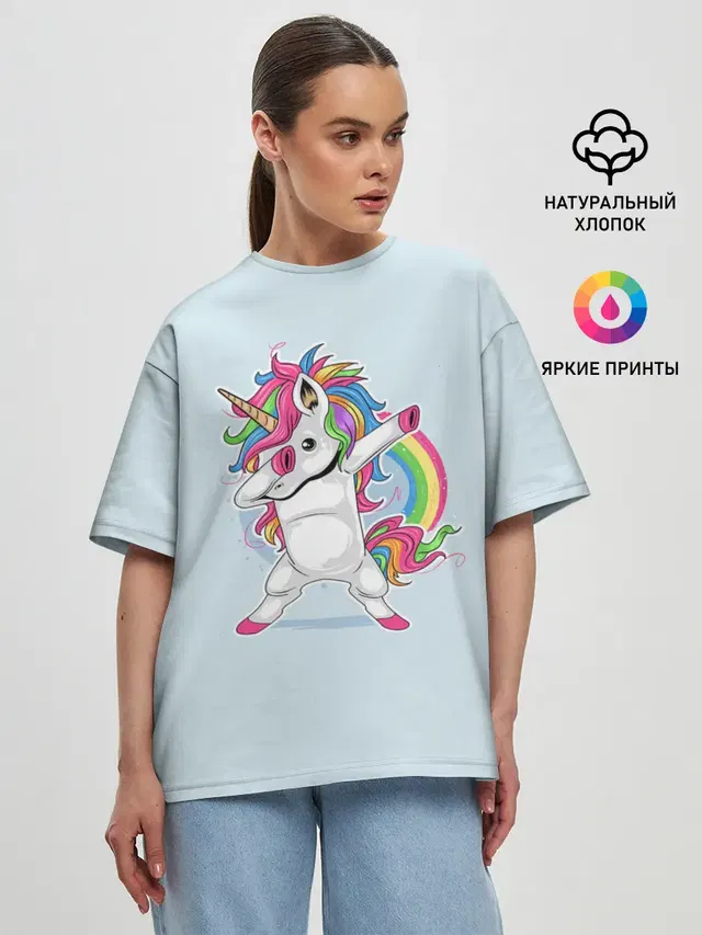 Женская футболка оверсайз