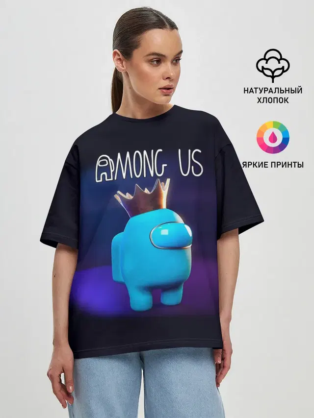 Женская футболка оверсайз