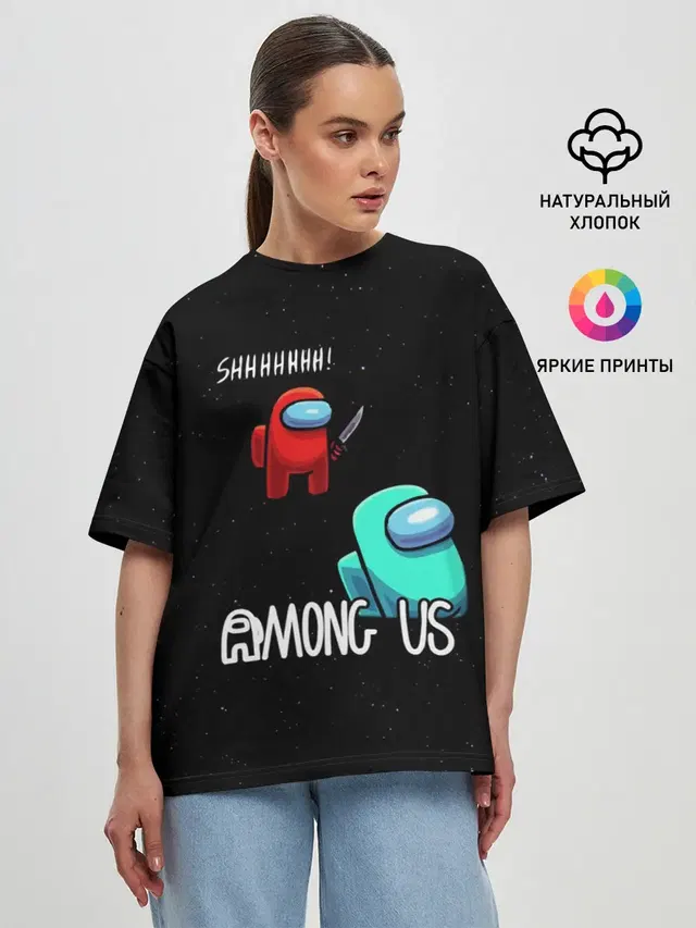 Женская футболка оверсайз