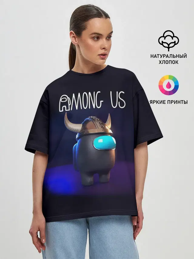 Женская футболка оверсайз
