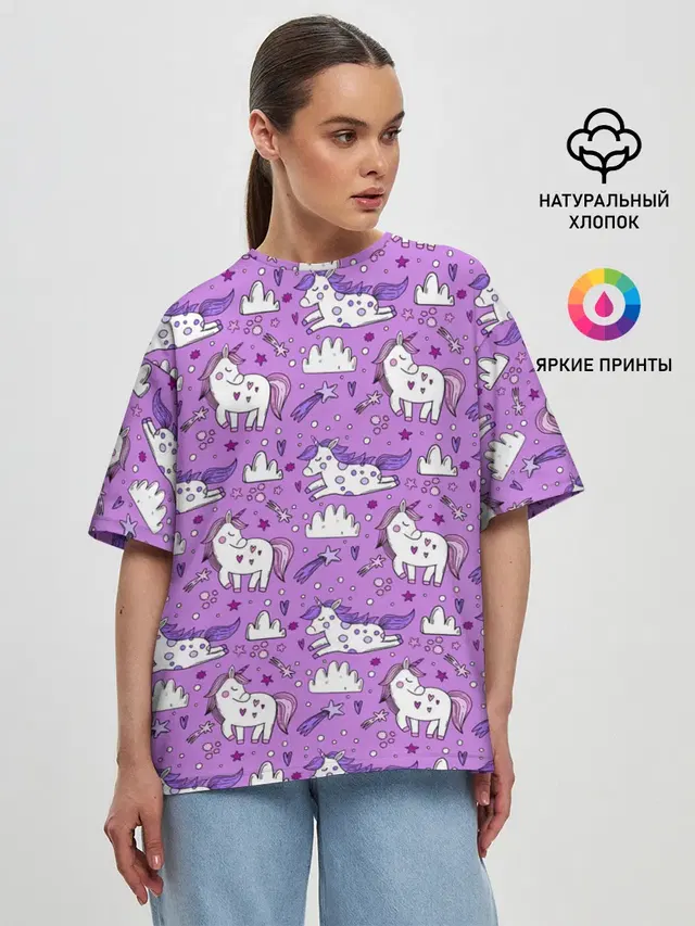 Женская футболка оверсайз
