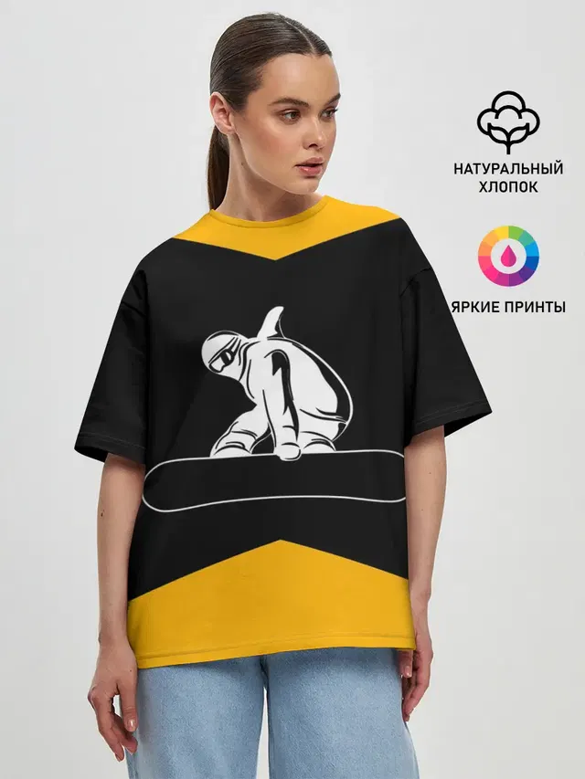 Женская футболка оверсайз