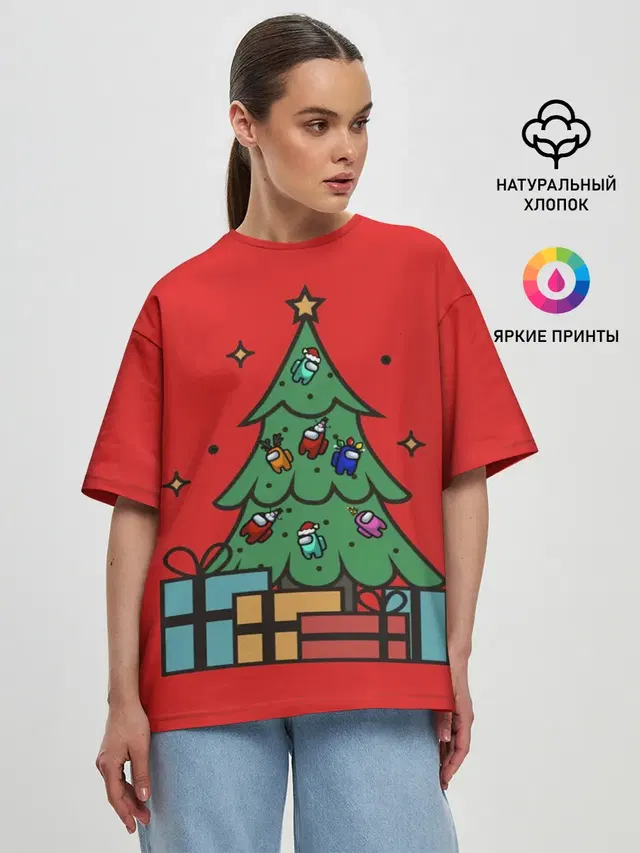 Женская футболка оверсайз
