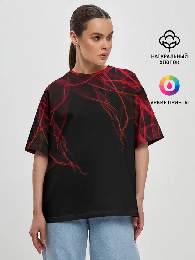 Женская футболка оверсайз