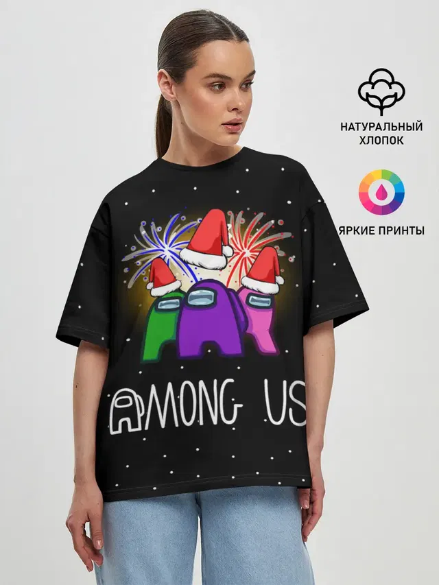 Женская футболка оверсайз