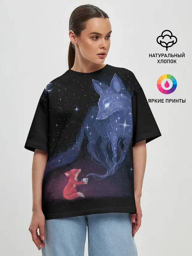 Женская футболка оверсайз