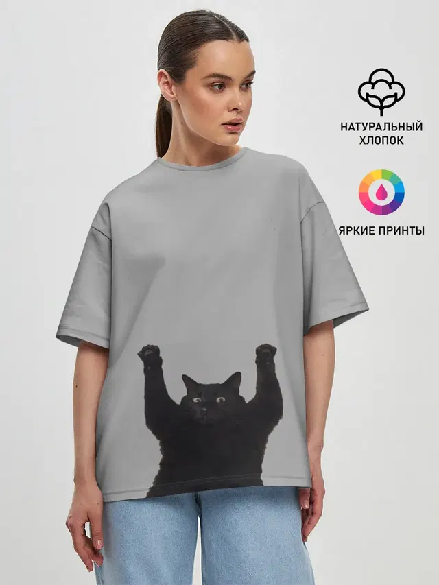 Женская футболка оверсайз