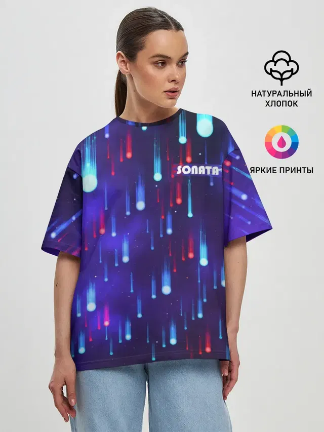 Женская футболка оверсайз