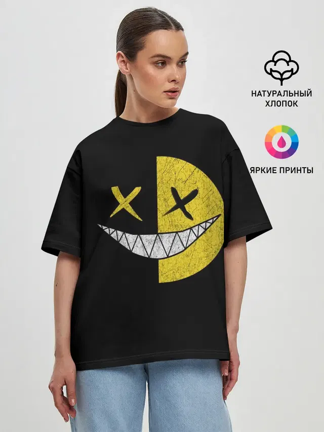 Женская футболка оверсайз