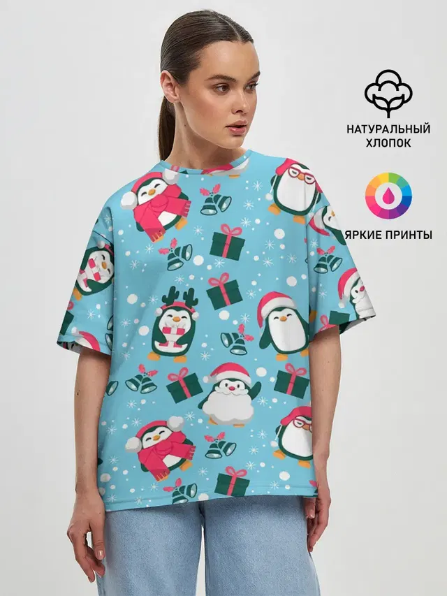 Женская футболка оверсайз