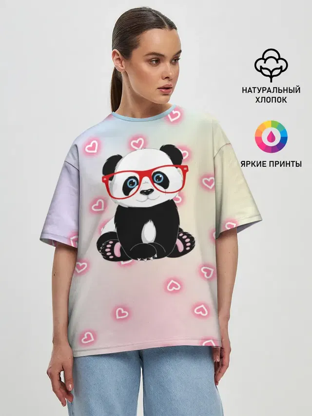 Женская футболка оверсайз