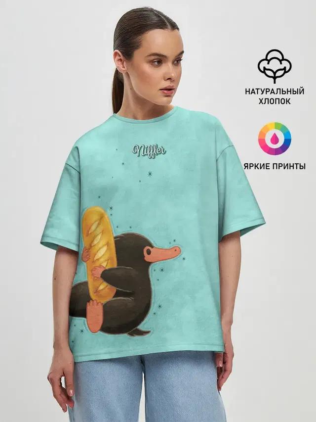 Женская футболка оверсайз