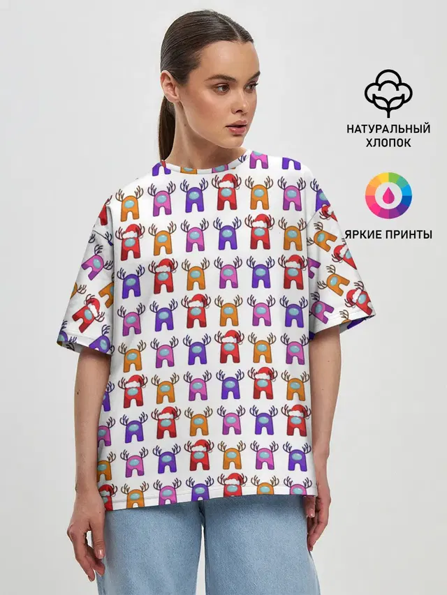 Женская футболка оверсайз