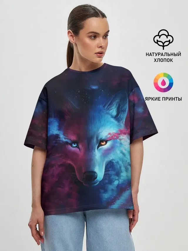 Женская футболка оверсайз