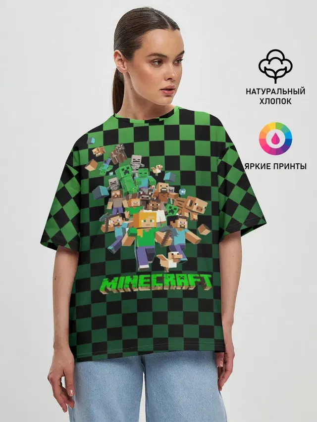 Женская футболка оверсайз