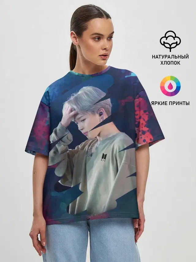 Женская футболка оверсайз