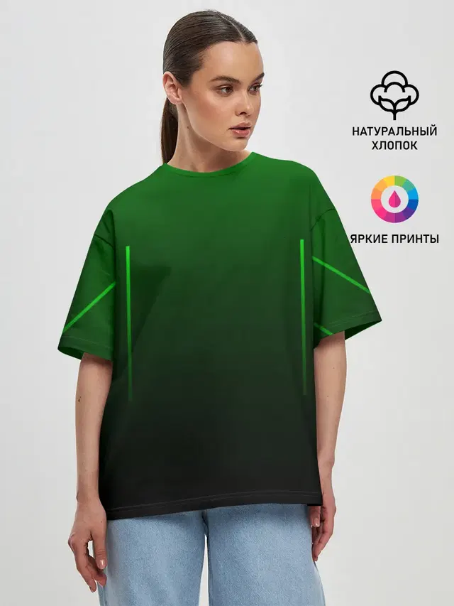 Женская футболка оверсайз