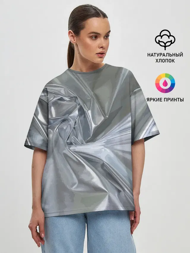 Женская футболка оверсайз